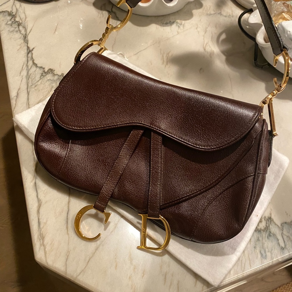 SOLD Dior Double Saddle Leather - Picture 4 of 11